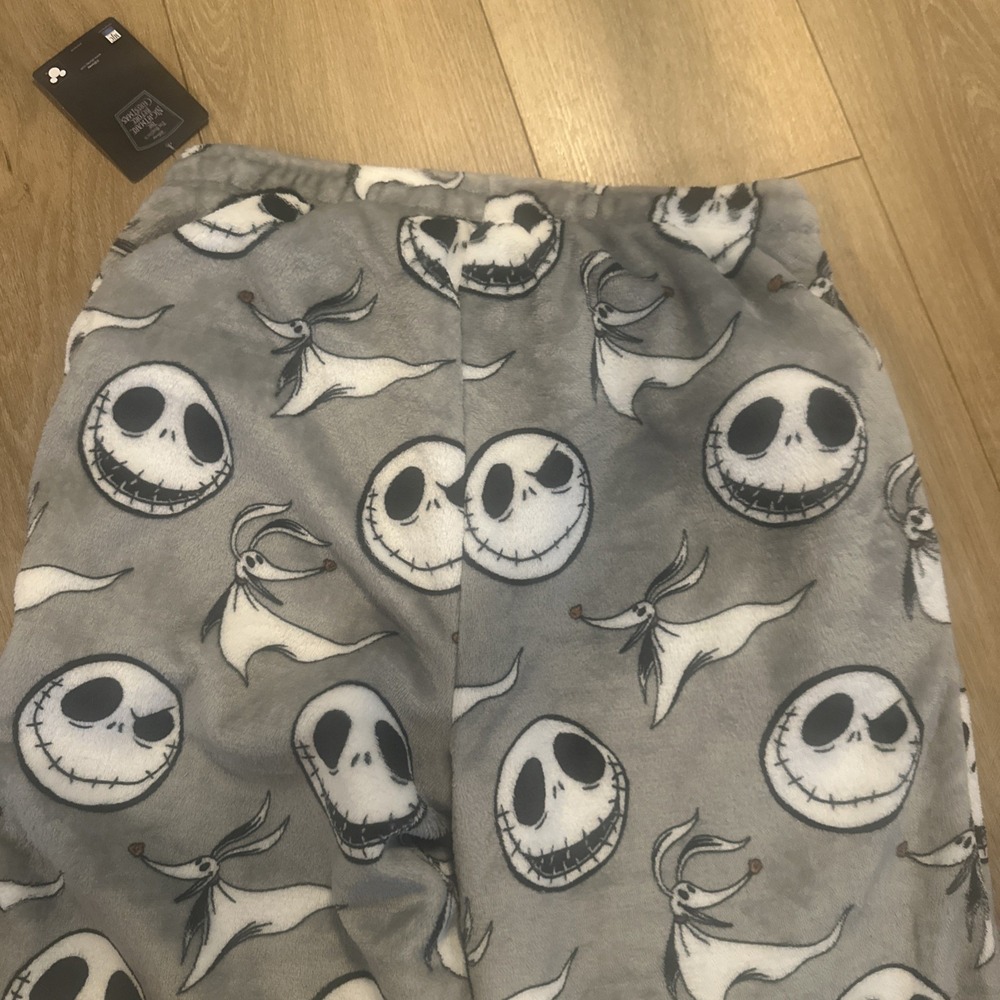 Disney Tim Burton's The Nightmare Before Christmas Jack Silky Pajama Pants Med - Picture 4 of 8